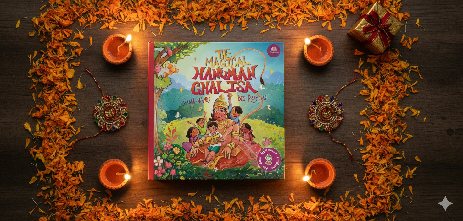 Kid-Friendly Magical Hanuman Chalisa   Vibrant Illustrations, Simple Translation, Word Meanings Perfect for Ages 5–14 Easy-to-Read | Ideal Gift for Children| Engaging & Educational | Spiritual Learning for Kids| Sadhana Tips | Perfect Family Gift”