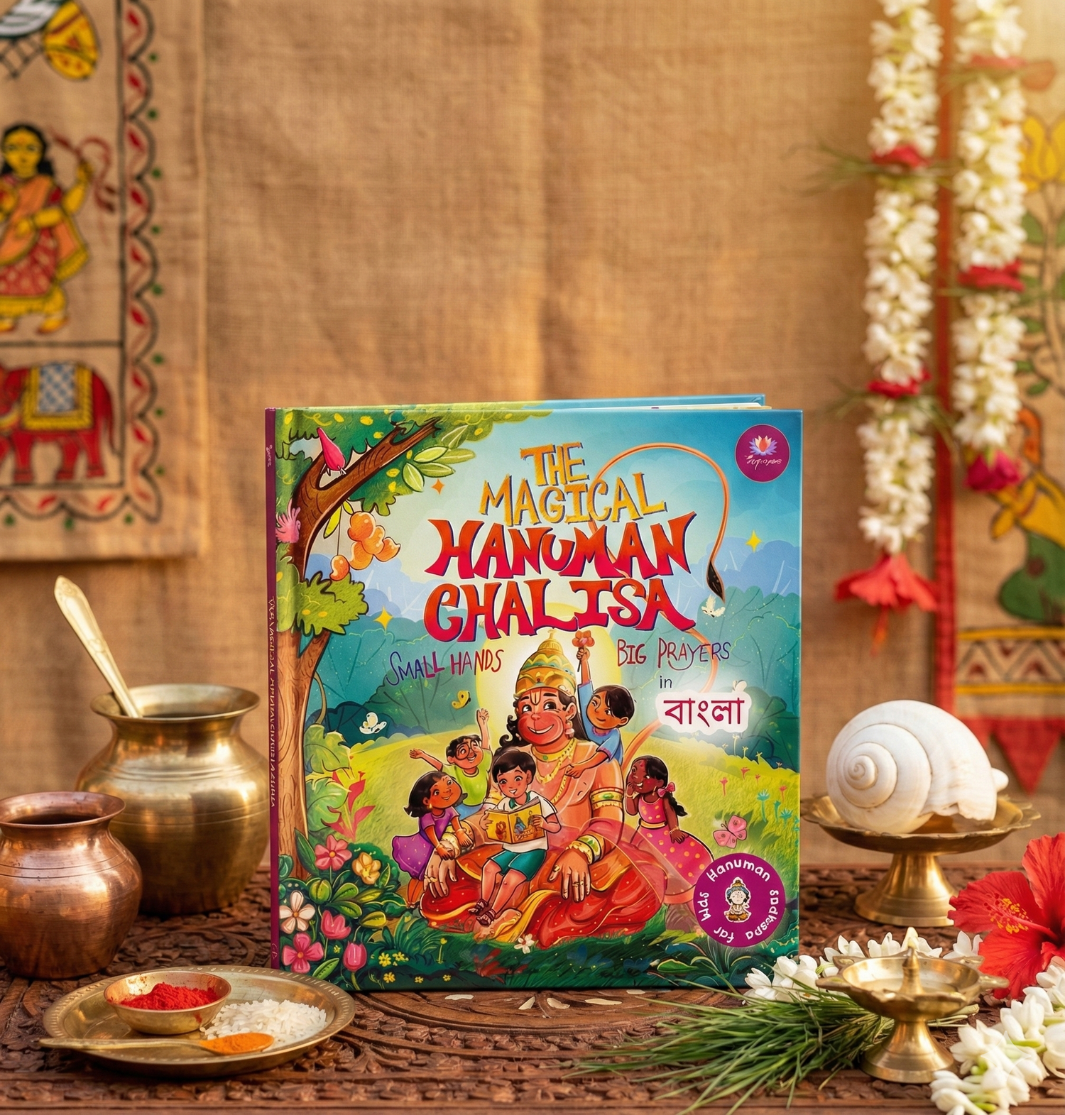 Magical Hanuman Chalisa for Kids in Bengali with Beautiful Illustrations (Ages 3 to 12)
