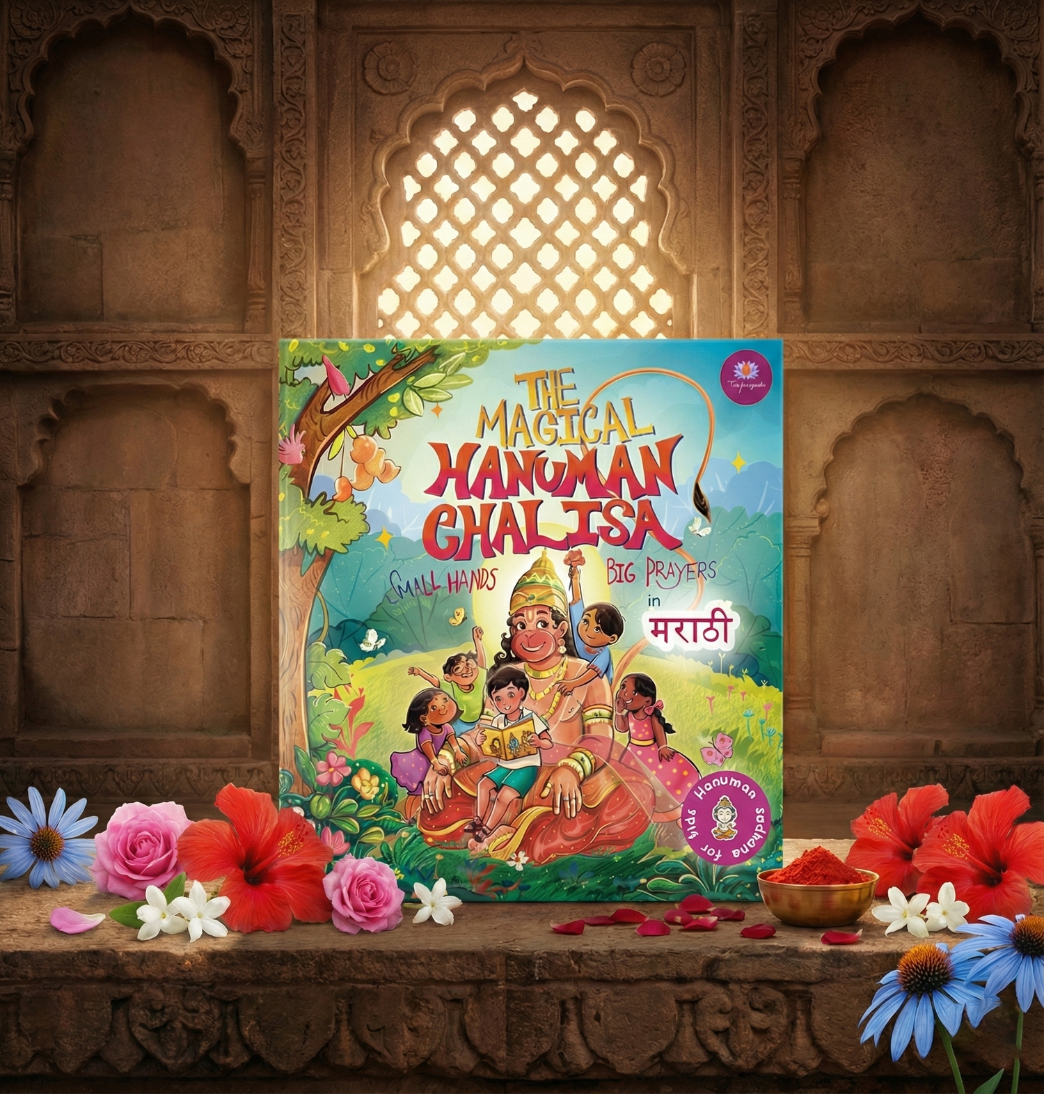 Magical Hanuman Chalisa for Kids in Marathi with Beautiful Illustrations (Ages 3 to 12)